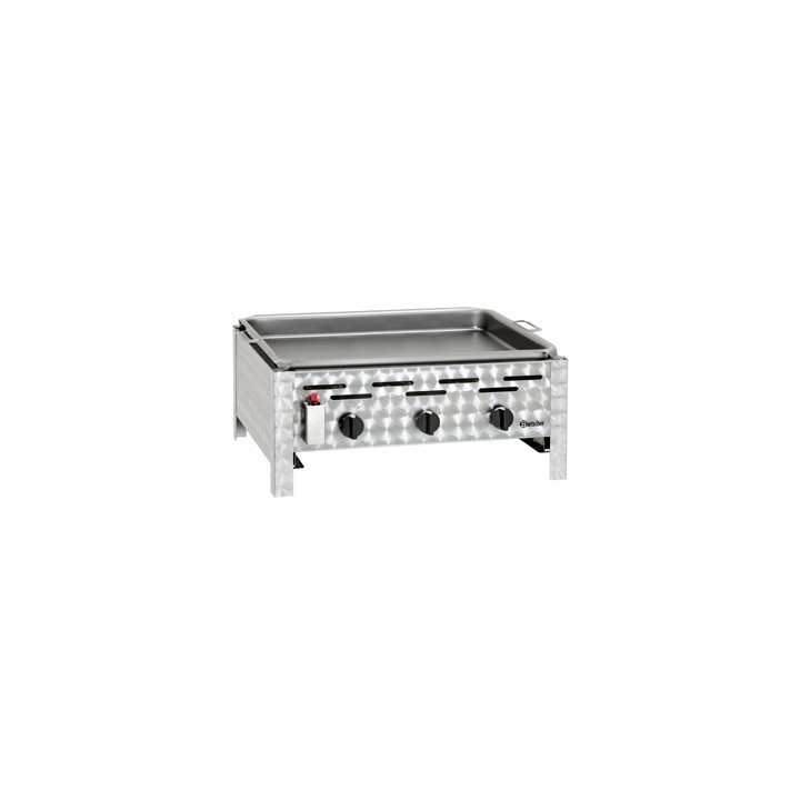 GRILL PROFESSIONNEL POUR HAMBURGER, 3 BRULEURS, GAZ EGRH3
