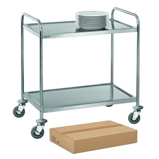 CHARIOT DE DEBARRASSAGE INOX, DEMONTABLE, 2 NIVEAUX ICS482 CATERCHEF