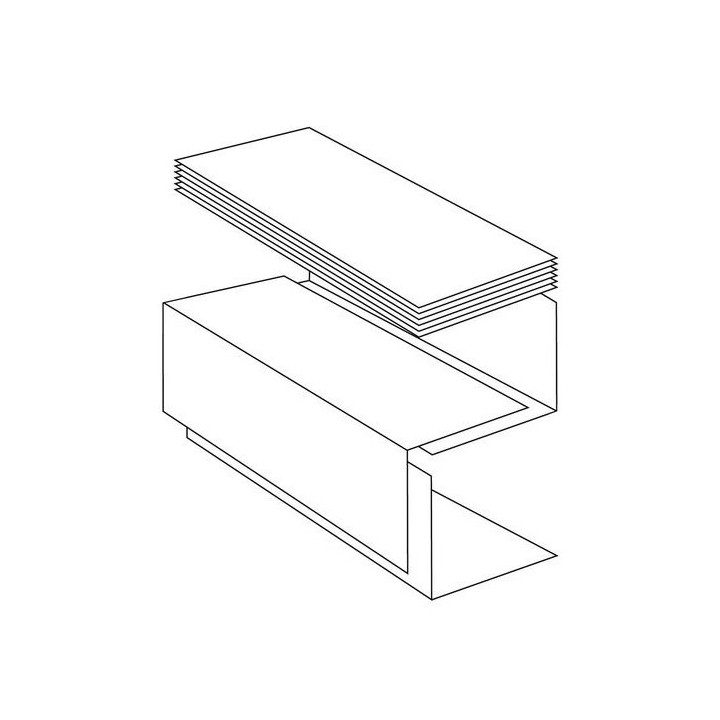 DISTRIBUTEUR DE PAPIER MAINS ZIGZAG TE-DISTRIBUTEUR ZIGZAG