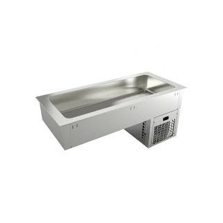 ELEMENT ENCASTRABLE CUVE REFRIGEREE 5 x GN 1/1, L 1775 MM SEECF5