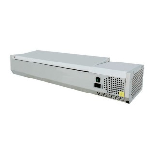 SALADETTE REFRIGEREE 5 x GN 1/3 + 1 x GN 1/2, AVEC COUVERCLE, L 1500 MM FV15T13 SKYRAINBOW