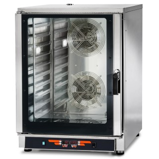 ELECTRISCHE CONVECTIEOVEN MET STOOM - 10 X GN 1/1 OF 600 X 400 MM - DIGITALE BEDIENING WATEC10D TECNODOM