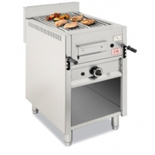 GRILLADE PIERRE DE LAVE GAZ SUR ARMOIRE, 1 BRULEUR, L 470 MM EI047MOBV CB ITALY