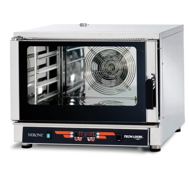 ELECTRISCHE CONVECTIEOVEN MET STOOM - 4 X GN 1/1 OF 600 X 400 MM - DIGITALE BEDIENING WATEC04D TECNODOM