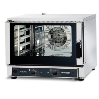 ELECTRISCHE CONVECTIEOVEN MET STOOM - 4 X GN 1/1 OF 600 X 400 MM - MECANISCHE BEDIENING WATEC04M TECNODOM