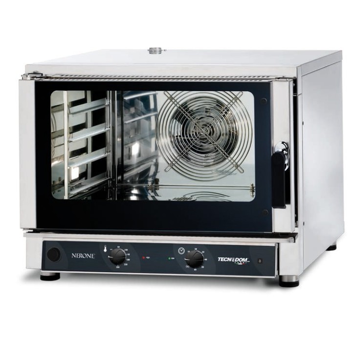 ELECTRISCHE CONVECTIEOVEN MET STOOM - 4 X GN 1/1 OF 600 X 400 MM - MECANISCHE BEDIENING WATEC04M TECNODOM