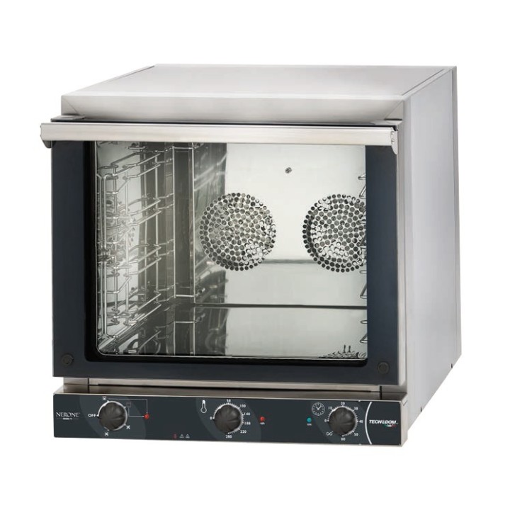 FOUR A CONVECTION ELECTRIQUE AVEC GRILL - 4 X 435 X 350 MM - COMMANDES MECANIQUES WATEC59RG TECNODOM