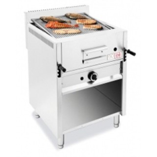 GRILLADE PIERRE DE LAVE GAZ SUR ARMOIRE, 1 BRULEUR, L 650 MM EI065MOBV CB ITALY