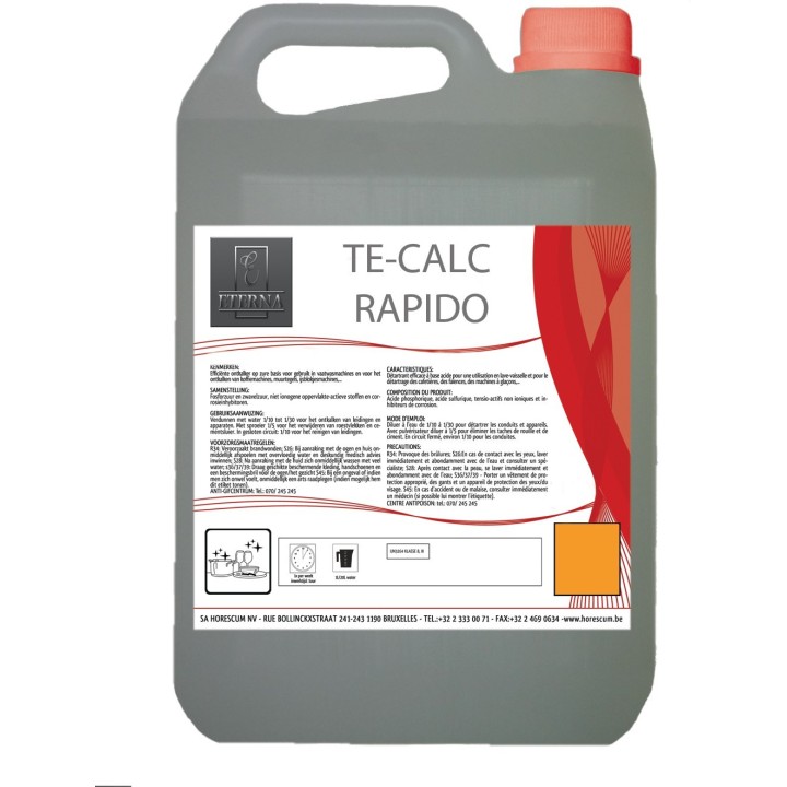 KRACHTIG ONTKALKINGSPRODUCT 5 L TE-CALC RAPIDO