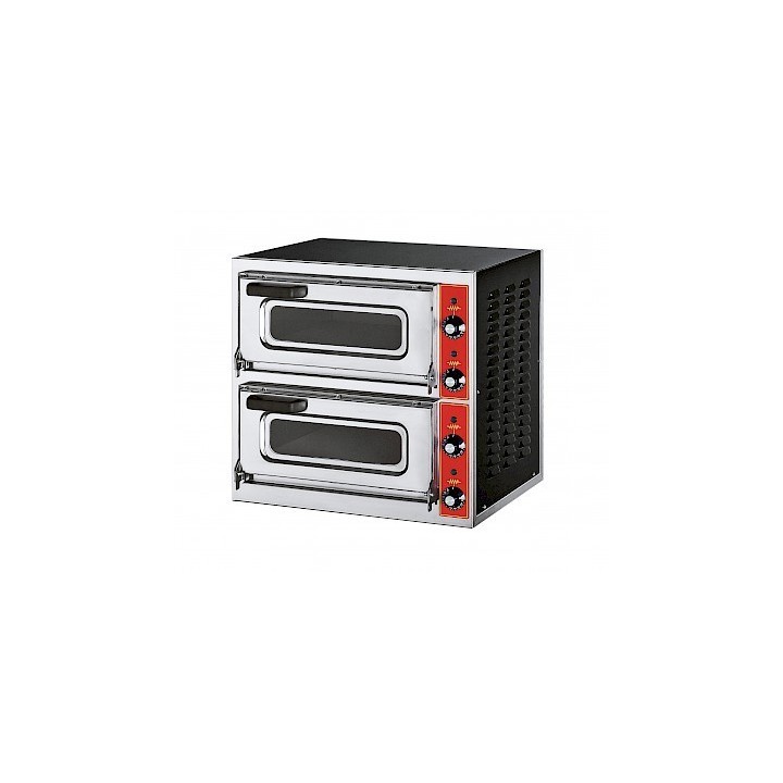 PROFESSIONELE COMPACTE ELECTRISCHE PIZZA OVEN, 2 X PIZZA Ø 400 MM VEMICRO2V GGF