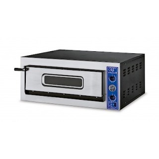 FOUR A PIZZA ELECTRIQUE PROFESSIONNEL, 1 X 4 PIZZA Ø 360 MM, COMMANDES MECANIQUES, TRIPHASE VE04X GGF