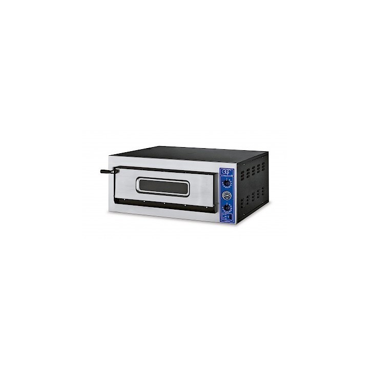 PROFESSIONELE ELECTRISCHE PIZZA OVEN, 1 X 4 PIZZA Ø 360 MM, MECHANISCHE BEDIENING, TRIFASE VE04X GGF
