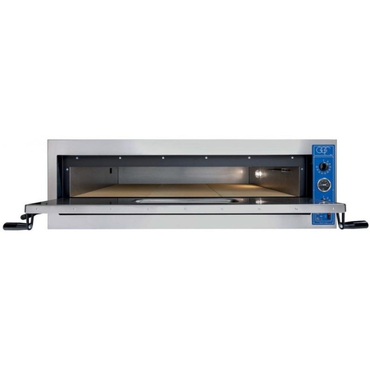 FOUR A PIZZA ELECTRIQUE PROFESSIONNEL EN LARGEUR, 2 X 6 PIZZA Ø 360 MM, COMMANDES MECANIQUES, TRIPHASE VE66LX GGF