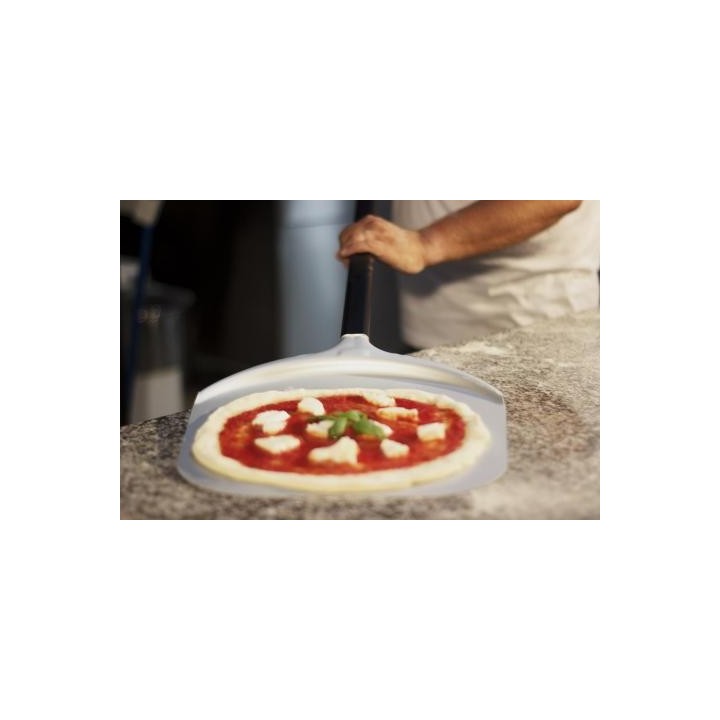 PELLE RECTANGULAIRE ALUMINIUM PERFOREE 370 x 360 AVEC MANCHE 1500 MM VEALICE37P