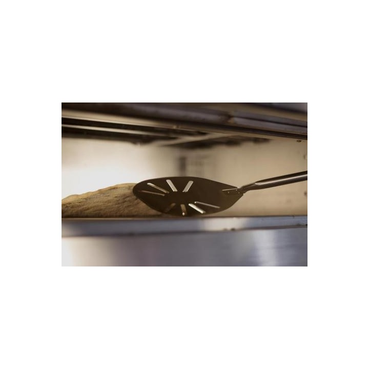 RONDE GEPERFOREERDE RVS SCHEP Ø 230 MM MET STEEL 1500 MM VEALICE23P