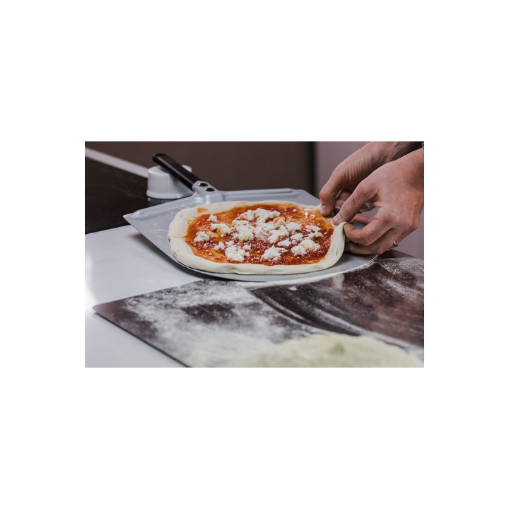 RECHTHOEKIGE ALUMINIUM SCHEP 330 x 300 MM MET STEEL 250 MM VEALICE33C