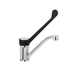ROBINET MELANGEUR MONOTROU, COMMANDE A COUDE - DEBIT 14 L / MINUTE HGD1400 MONOLITH