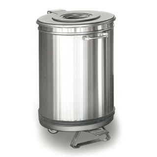 POUBELLE INOX A PEDALE 100 L HCP100