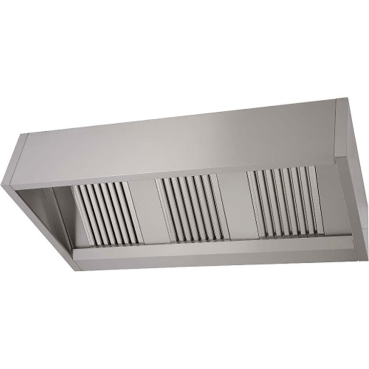 RECHTHOEKIGE MURALE DAMPKAP ZONDER MOTOR P 1100 MM, L 1500 MM JHMR150/11