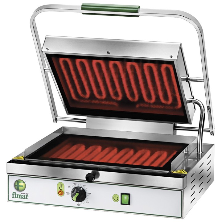 VITROCERAMISCHE PROFESSIONELE "PANINI" CONTACT GRILL REPM1015VITRO FIMAR