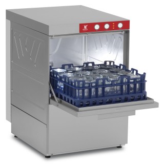 LAVE-VERRES ELECTROMECANIQUE MONOPHASE AVEC DOSEUR A SAVON & DOSEUR DE RINCAGE DTR40D ELETTROBAR