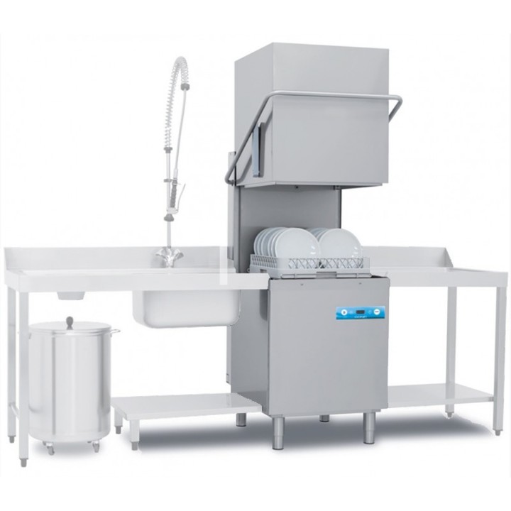 LAVE-VAISSELLE ELECTRONIQUE TRIPHASE AVEC DOSEUR A SAVON & DOSEUR DE RINCAGE DOCEAN81D ELETTROBAR