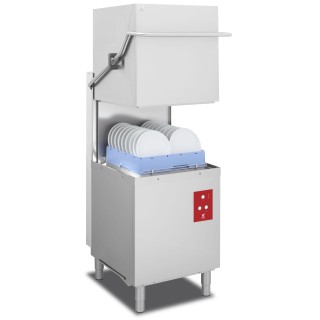 LAVE-VAISSELLE A CAPOT ELECTROMECANIQUE TRIPHASE AVEC DOSEUR A SAVON & DOSEUR DE RINCAGE DTR60D ELETTROBAR