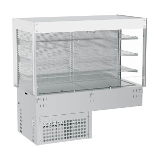 DROP-IN GEKOELDE VITRINE MET NACHTGORDIJN 3 x GN 1/1, L 1135 MM SEEVMC3