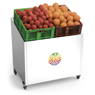 PRESENTOIRE FRUIT & LEGUMES EN ACIER INOXYDABLE L075610