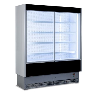 MEUBLE MURAL REFRIGERE AVEC PORTES COULISSANTES POUR PRODUITS FRAIS PRE-EMBALLES L 1955 MM LSPD8187SD TECNODOM