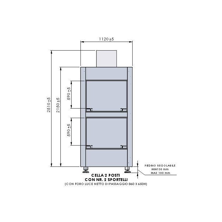 GEKOELDE MORTUARIUMCEL (2 LICHAMEN) HMFHD2TN MEDDOM