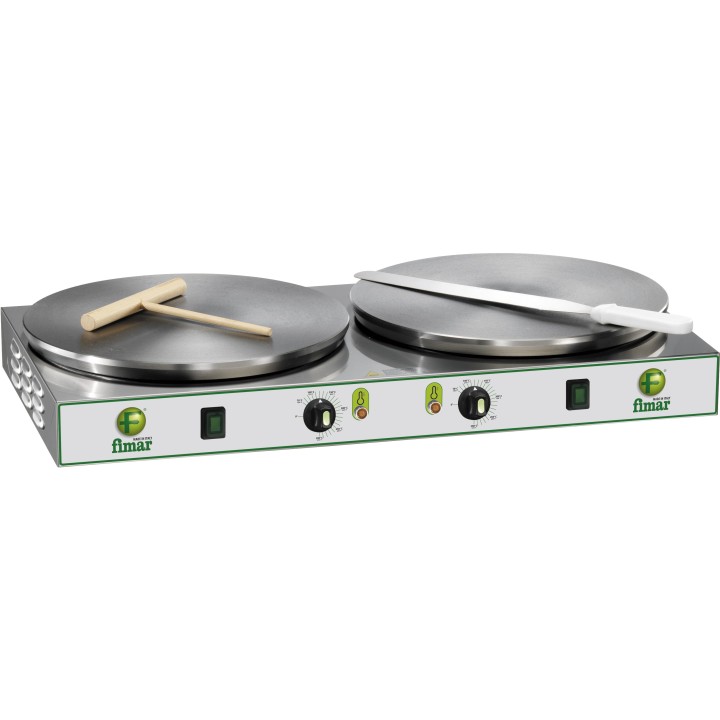 DUBBELE ELECTRISCHE PANNENKOEKENPLAAT Ø 400 MM GCRPE42 FIMAR