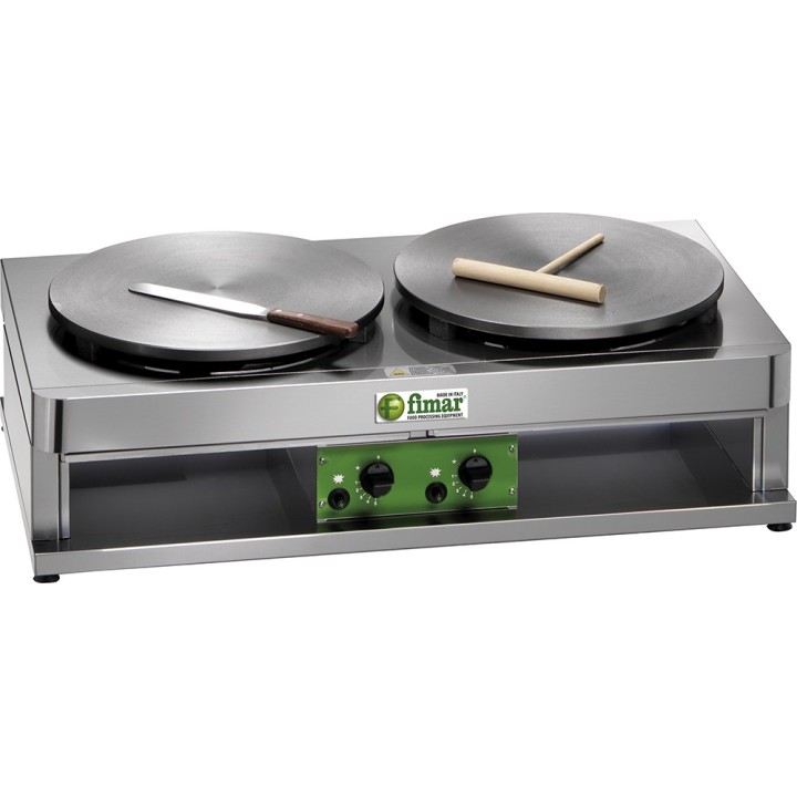 DUBBELE GAS PANNENKOEKENPLAAT Ø 400 MM GCRPG42 FIMAR