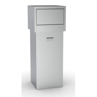 VUILNISBAK IN RVS VOOR FAST FOOD 80 L HCSNACK COMBISTEEL