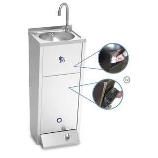 LAVE-MAIN SUR PIED XS - EAU CHAUDE ET FROIDE HLMP1 FRICOSMOS