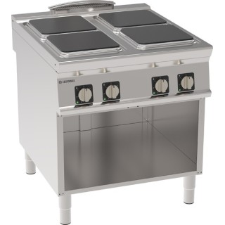 4 PLAQUES ELECTRIQUE SUR ARMOIRE OUVERTE EE4SA90 TECNOINOX