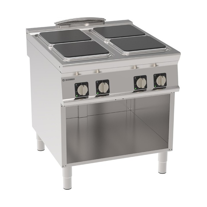 4 PLAQUES ELECTRIQUE SUR ARMOIRE OUVERTE EE4SA90 TECNOINOX