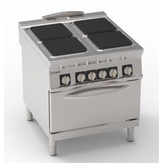 4 PLAQUES ELECTRIQUE SUR FOUR ELECTRIQUE GN 2/1 EE4SFE90 TECNOINOX