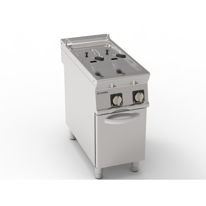 FRITEUSE ELECTRIQUE 2 x 8 L SUR ARMOIRE FERMEE EEF492 TECNOINOX