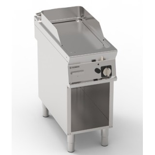 FRY-TOP ELECTRIQUE SUR ARMOIRE OUVERTE, LISSE EEFTA490L TECNOINOX