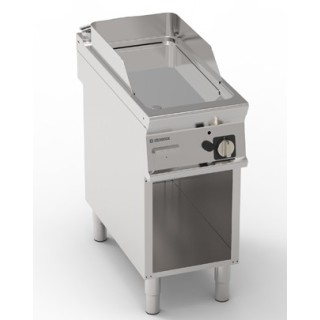 FRY-TOP ELECTRIQUE SUR ARMOIRE OUVERTE, LISSE CHROME EEFTA490LC TECNOINOX