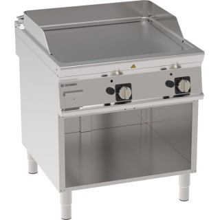 FRY-TOP DOUBLE ELECTRIQUE SUR ARMOIRE OUVERTE, LISSE EEFTA890L TECNOINOX