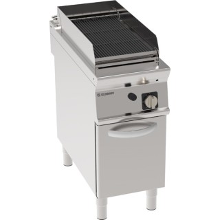 GRILLADE PIERRE DE LAVE GAZ SUR ARMOIRE FERMEE EGPLA490 TECNOINOX