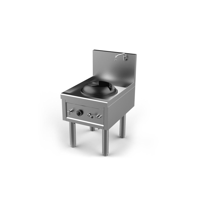 FOURNEAU WOK GAZ, 1 BRULEUR, L 610 MM YWK101
