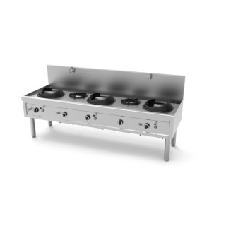 WOK FORNUIS GAS, 5 BRANDERS, L 2450 MM YWK532