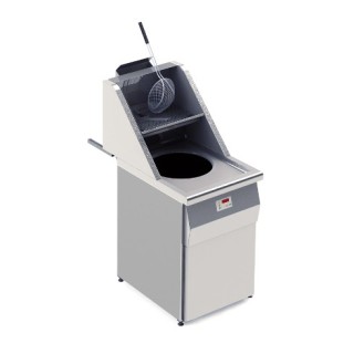 FRITEUSE GAZ HAUT RENDEMENT, CUVE RONDE 1 x 18 L, ELECTRONIQUE RFGS1 SOFINOR