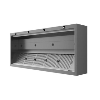 HOTTE A INDUCTION MURAL, L 2500 MM JINDUCT250
