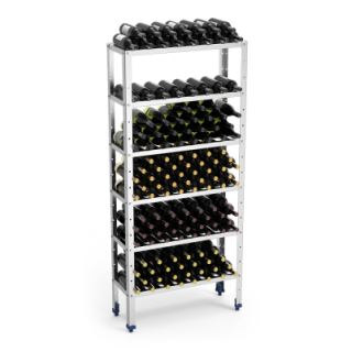 RAYONNAGE POUR LE STOCKAGE DE 192 BOUTEILLES DU VIN, L 800 MM JWINE08 FRICOSMOS