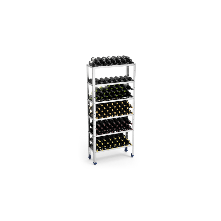 RAYONNAGE POUR LE STOCKAGE DE 192 BOUTEILLES DU VIN, L 800 MM JWINE08 FRICOSMOS