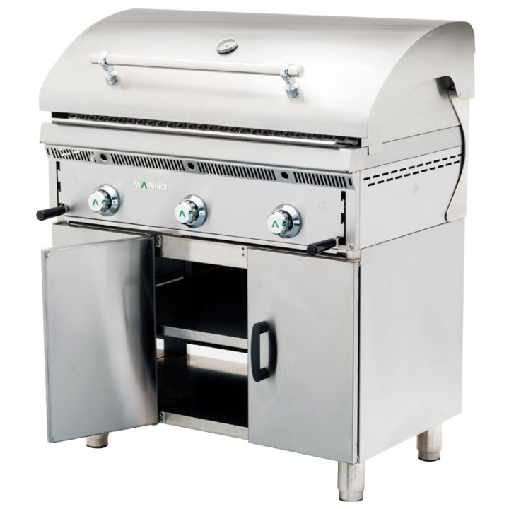 BARBECUE GRILL OP GESLOTEN KAST, L 600 MM RBBQ060 MAINHO